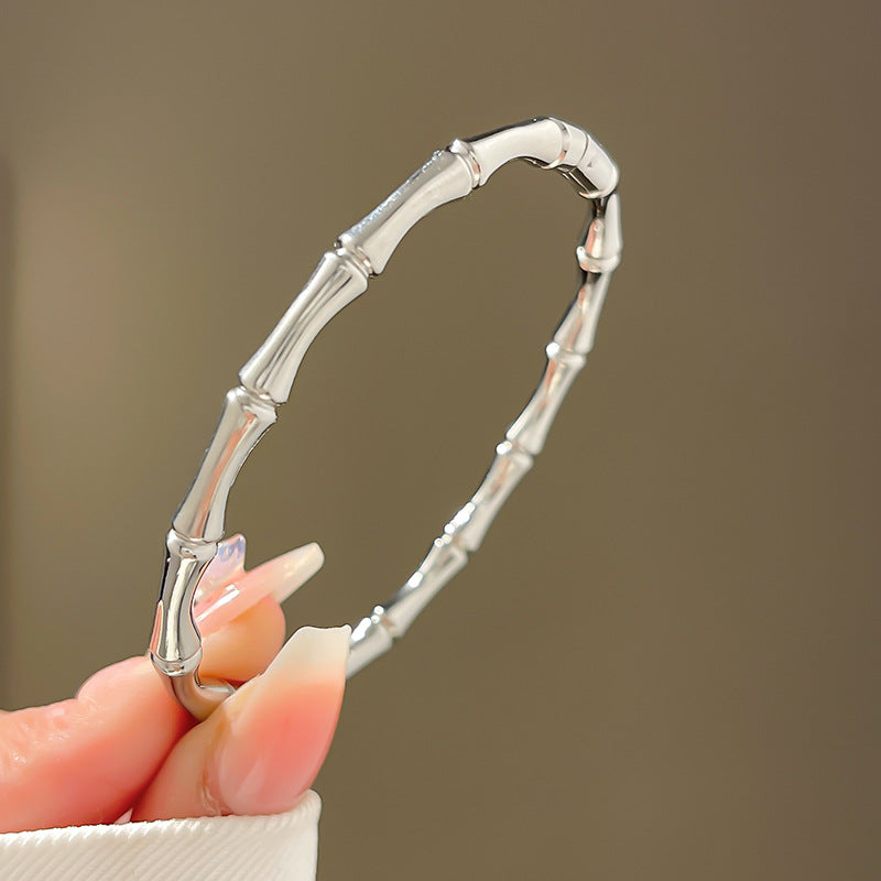 Four-leaf clover gypsy titanium steel bracelet