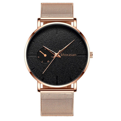 Alloy Mesh Strap Men's Watch