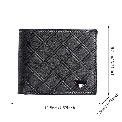 Plaid multi-card thin change purse