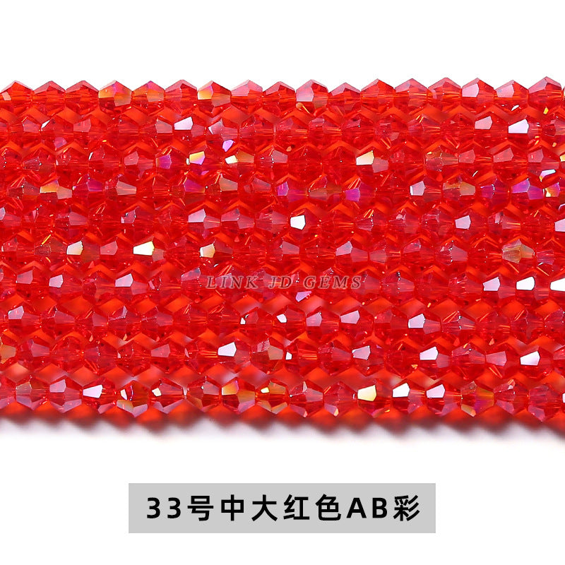 4Mm Czech crystal pointed beads rhombus glass beads loose beads