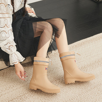 Bundle middle tube rain shoes wear-resistant and waterproof