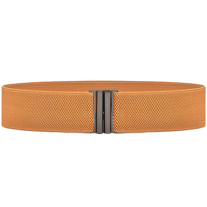 Red elastic waist seal wide belt