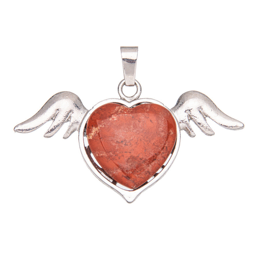 asas naturais de cristal amor pingente de cristal 