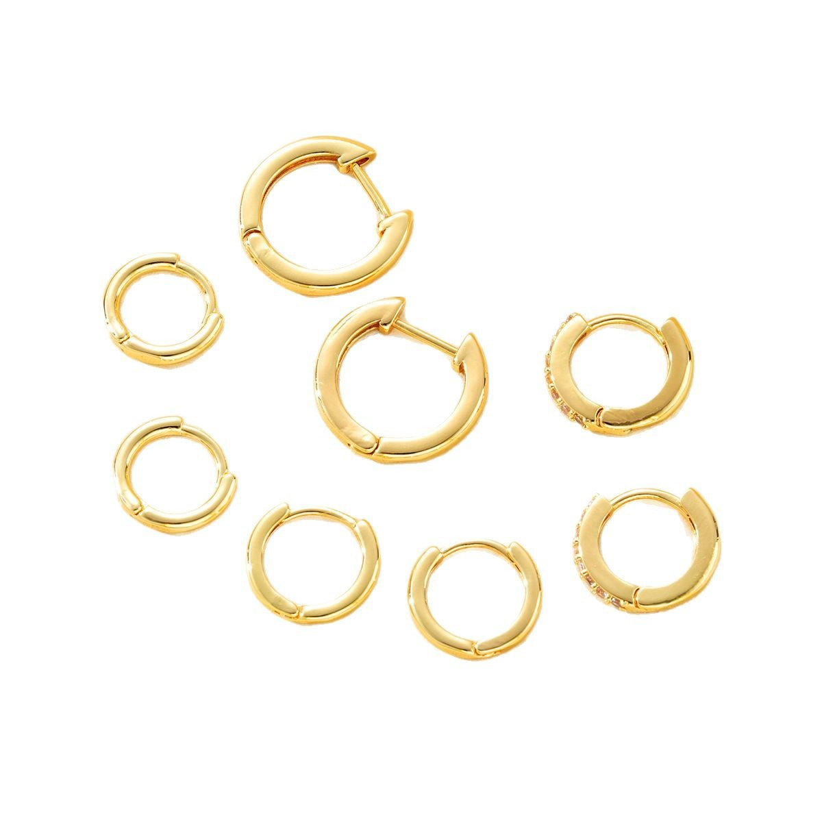 4-Piece Diamond Ear Cuff Set