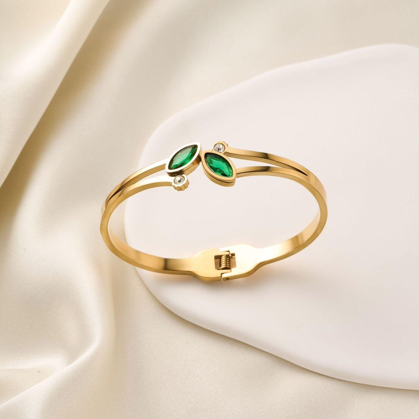 18K Gold Plated Colored Diamond Bracelet