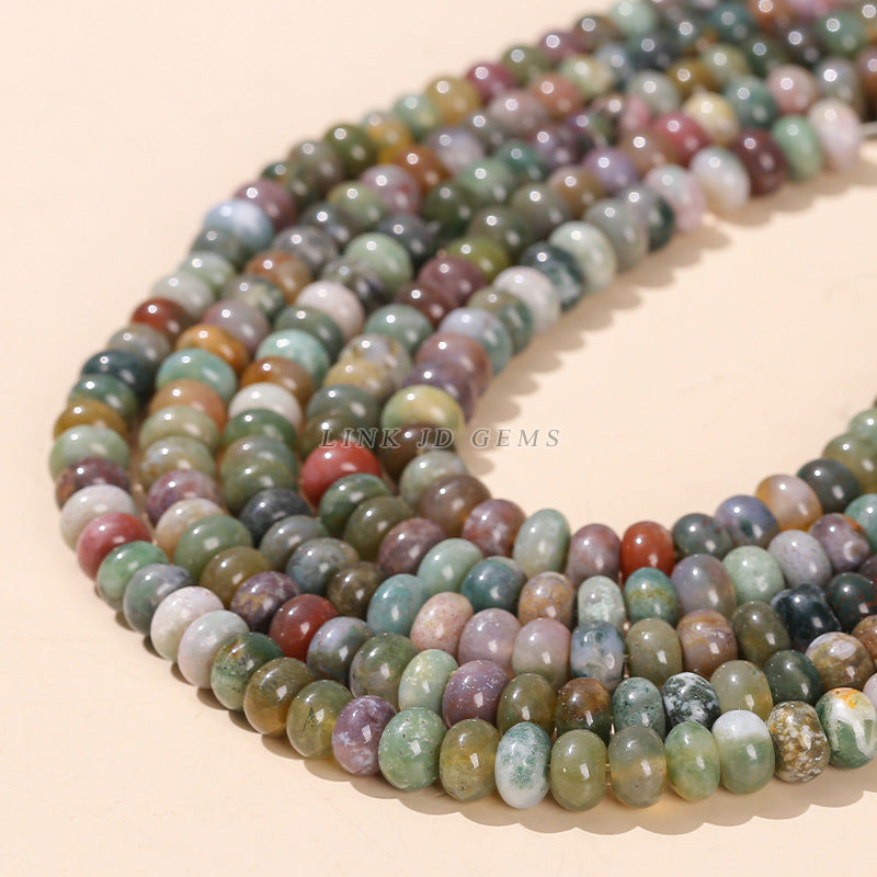 8 * 4 Natural Indian Agate Abacus Beads