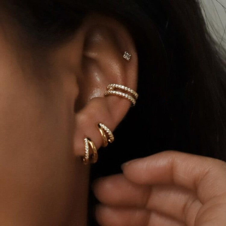 Zircon Stud Earring Set