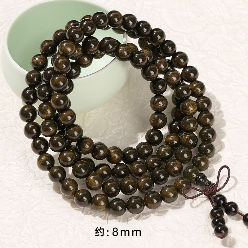 Golden nanmu multi-circle bracelet retro