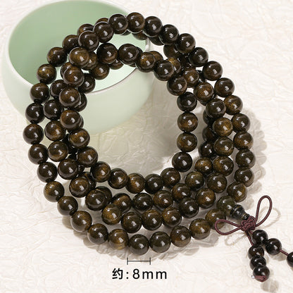 Golden nanmu multi-circle bracelet retro