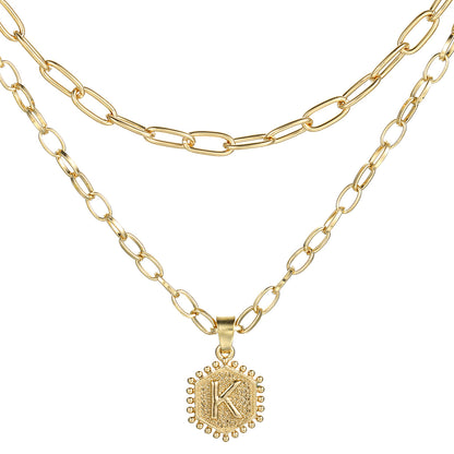 26 English pendant letter necklace creative