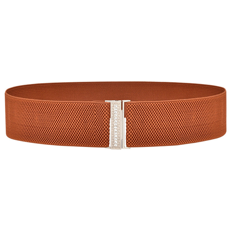 Elastic rhinestone belt elastic