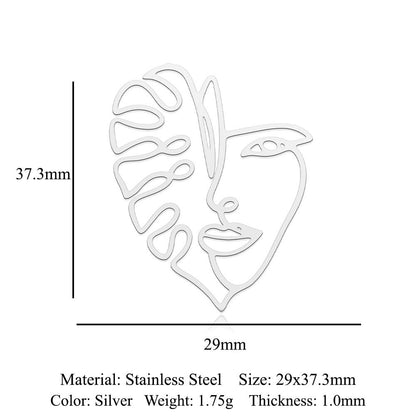 5 pcs/titanium-covered steel pendant map tree of life connection accessories