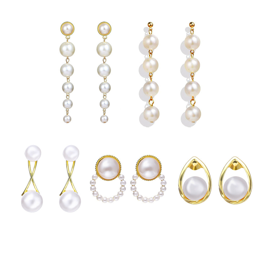 Retro Pearl Drop Earrings