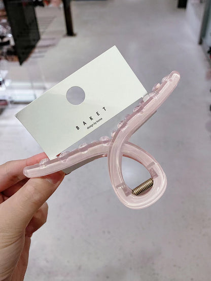 Jelly large disc hair grab clip