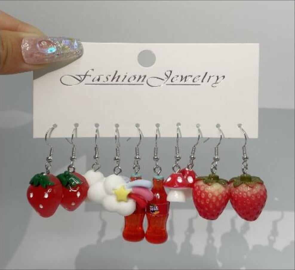 Acrylic Dopamine Earring Set