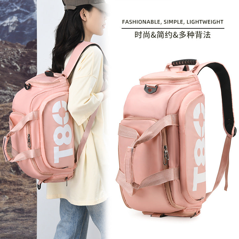 Dry and wet separation fitness bag short trip bag