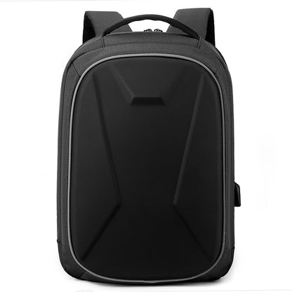Hard case business backpack USB charging