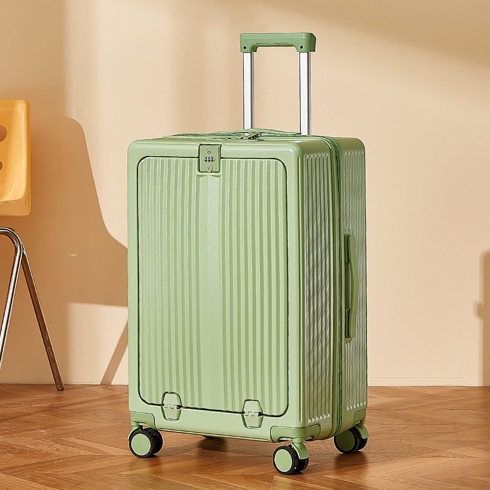 Front opening multi-function suitcase