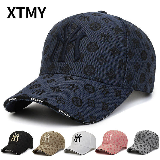 Textured Letter Stylish Duckbill Cap