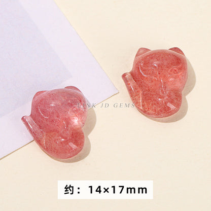 Fox Pixiu cat claw carving pendant