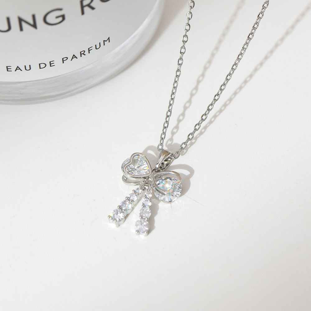 Fashion silver titanium steel necklace