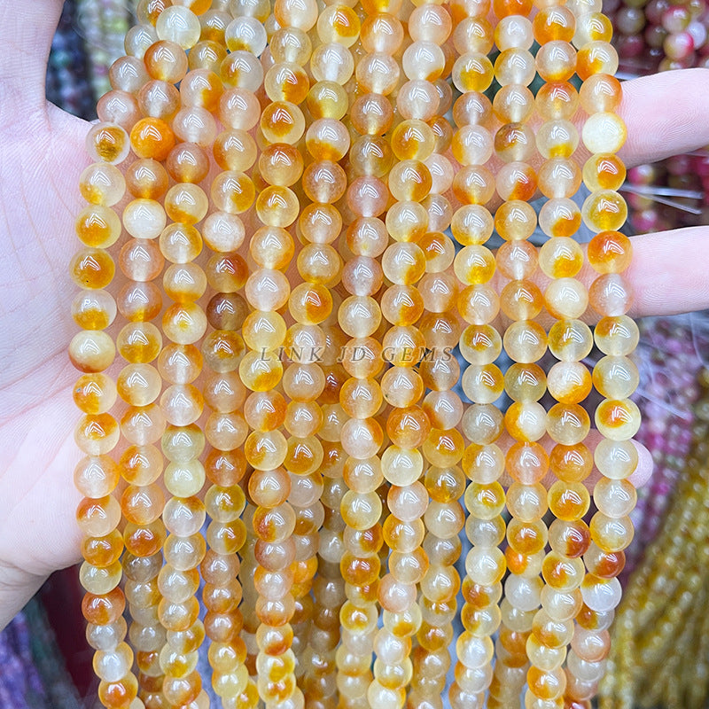 8Mm optimized mixed color chalcedony round beads loose beads