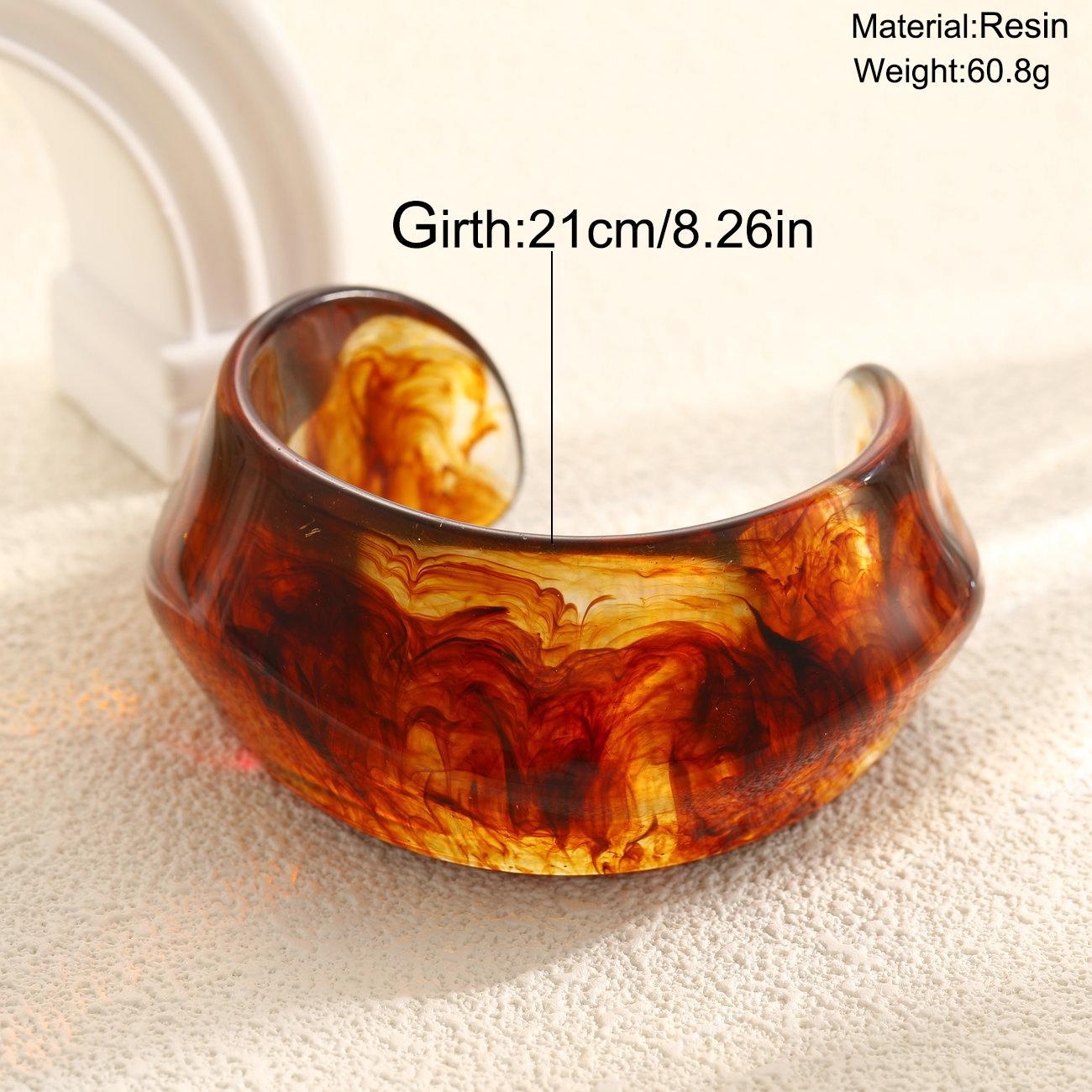 Geometric Arc Acrylic Bracelet