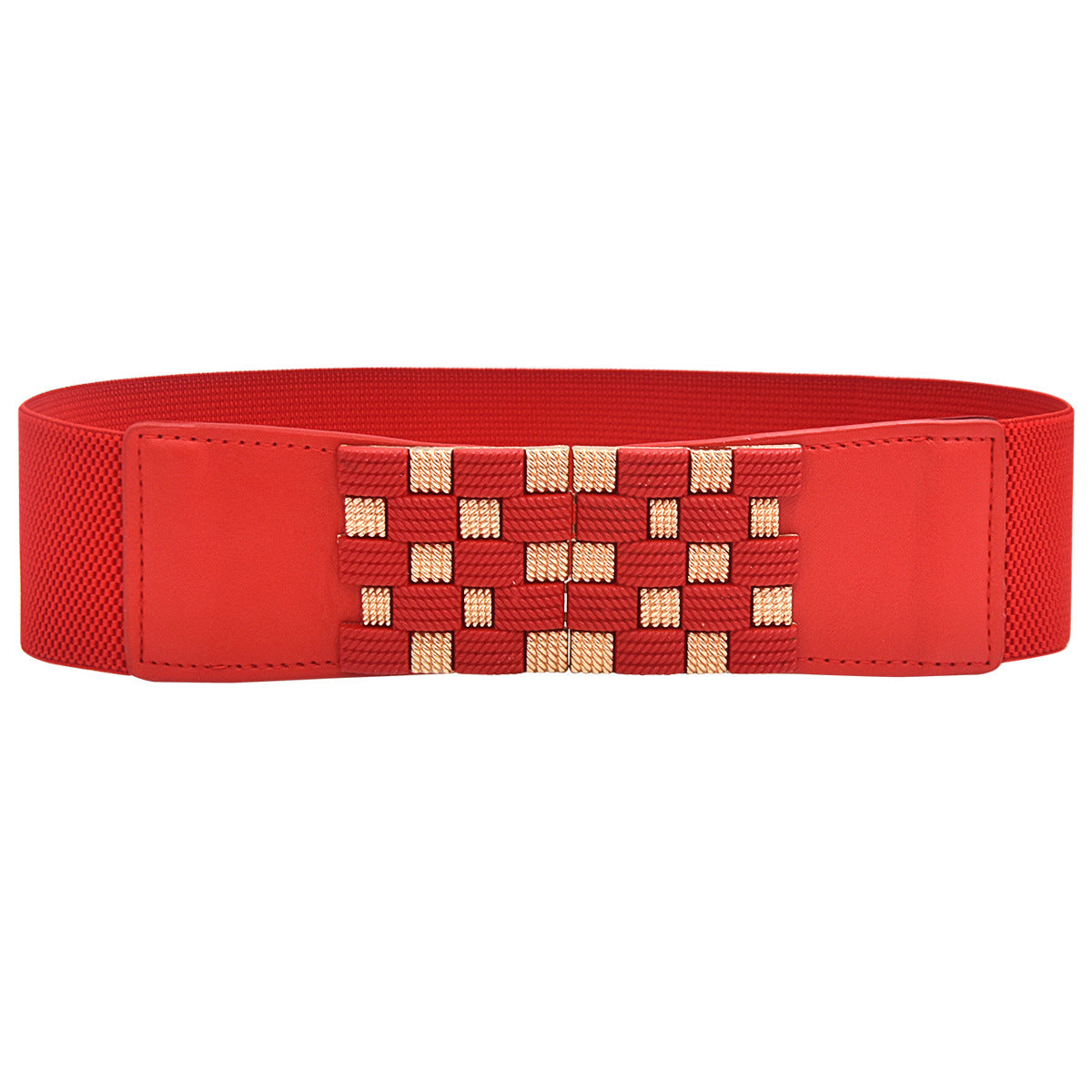 Elastic waist bright red belt