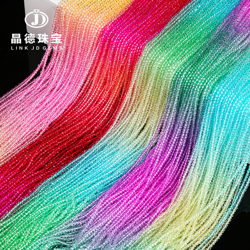 2Mm dopamine color section crystal flat beads