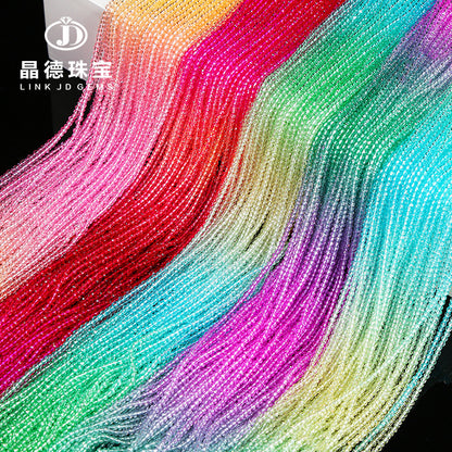 2Mm dopamine color section crystal flat beads