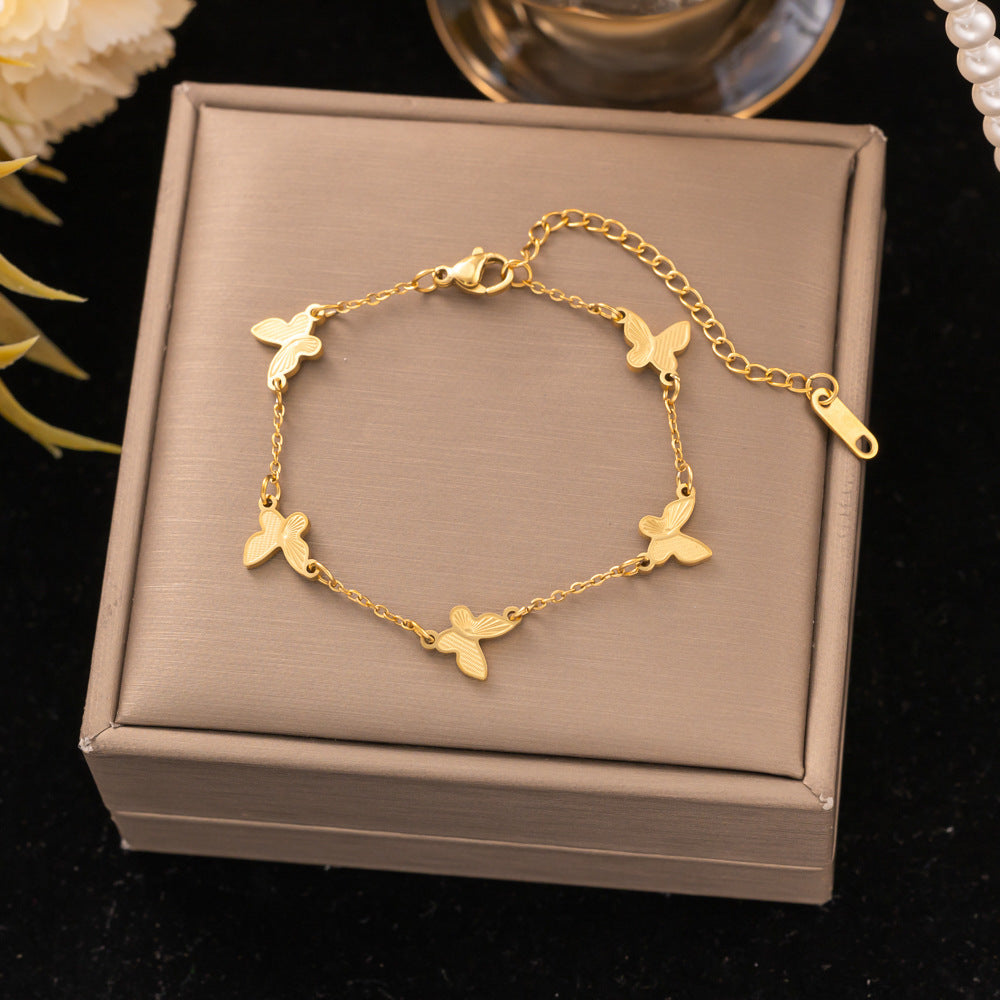 18K Gold Titanium Steel Bracelet