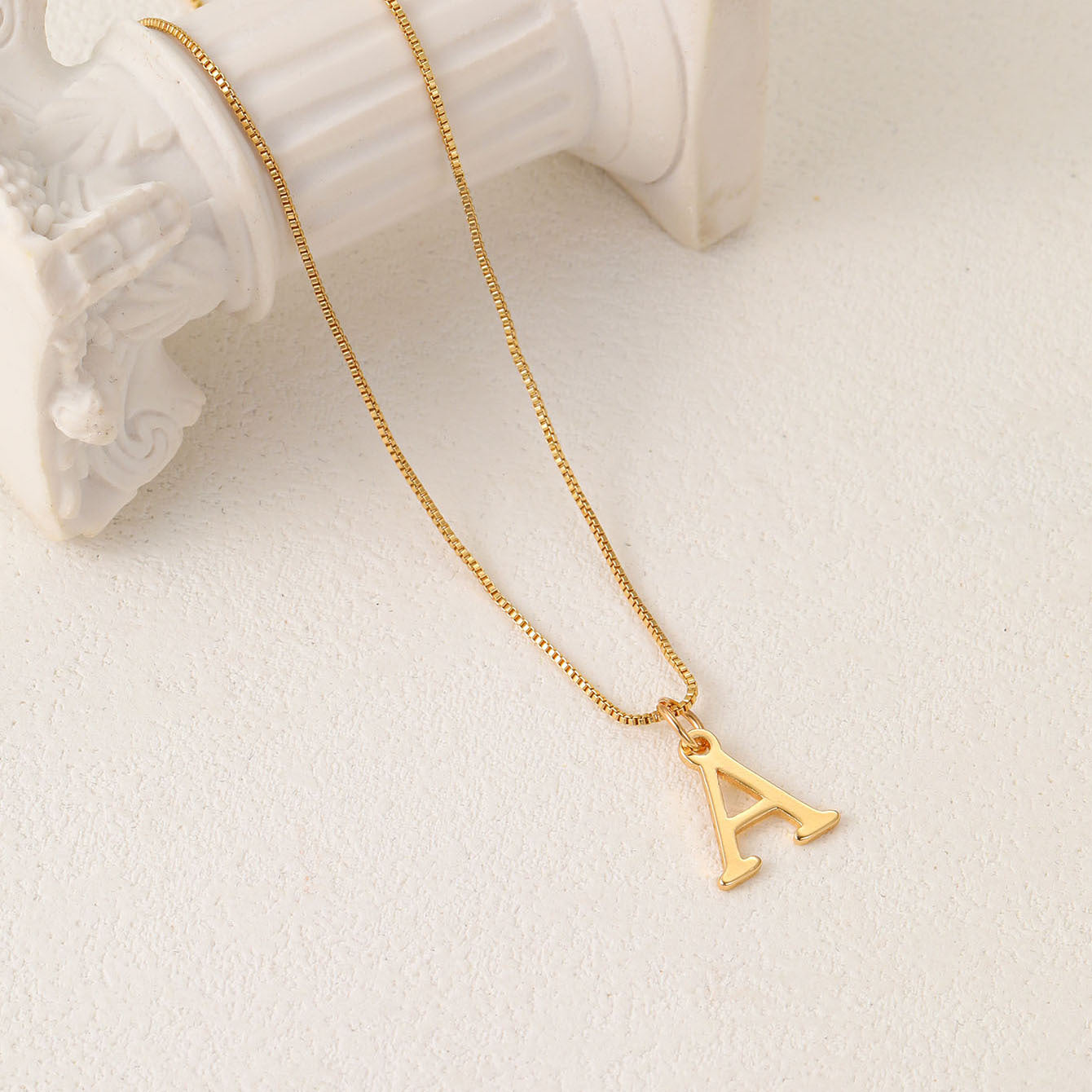 26-Letter Initial Pendant Necklace