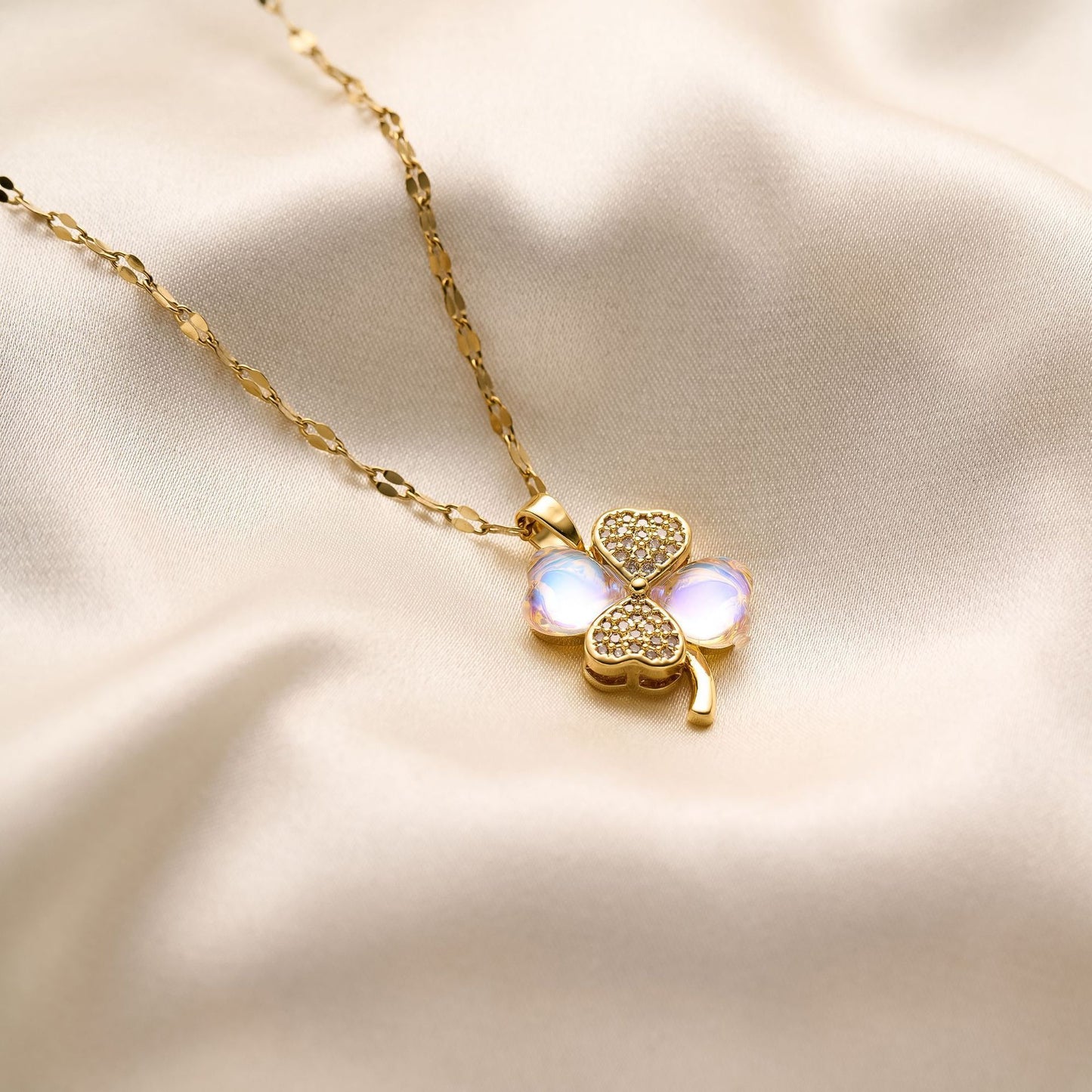 Diamond Four-Leaf Clover Necklace