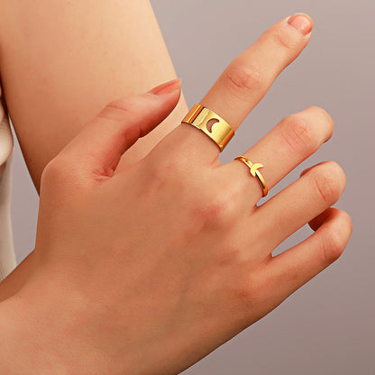 Juego de anillos del mismo par. 