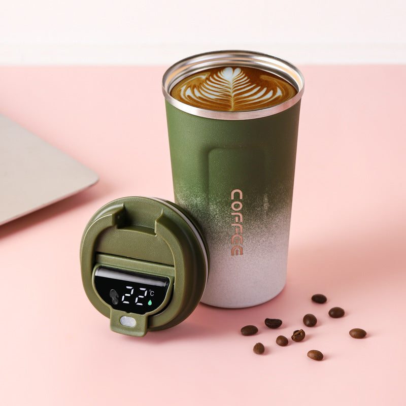 Smart display temperature coffee