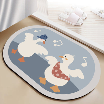 Diatomaceous earth soft mat absorbent mat non-slip quick drying