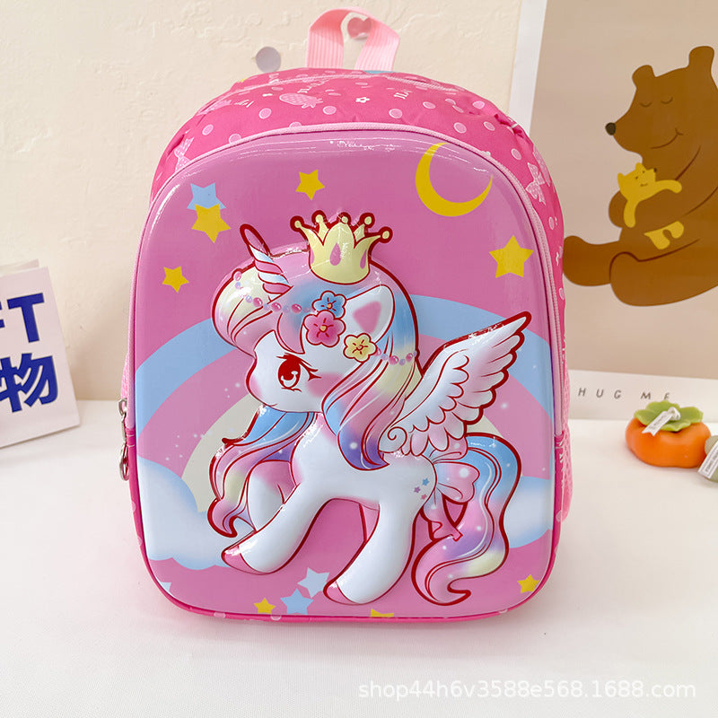 Cartoon cute children's backpack eggshell bag