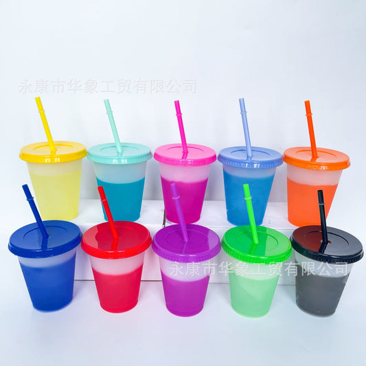 PP temperature-sensing ten-color color-changing cup 16oz