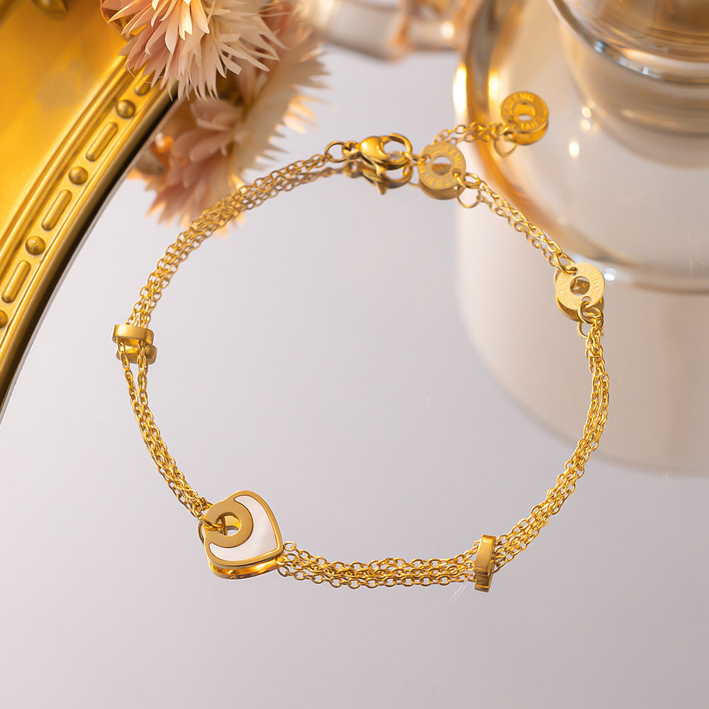 Women's 18K Gold-Plated Titanium Steel Love Bracelet