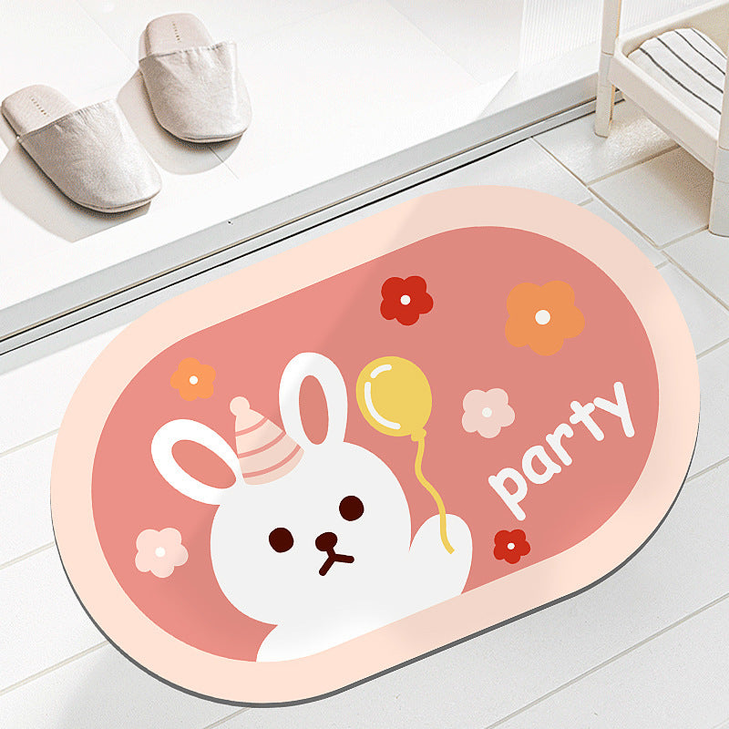 Diatomaceous earth soft mat absorbent mat non-slip quick drying