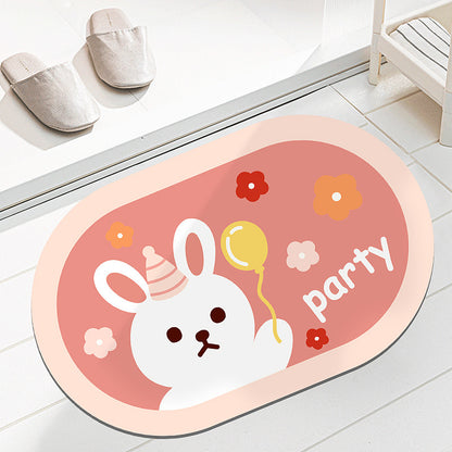 Diatomaceous earth soft mat absorbent mat non-slip quick drying