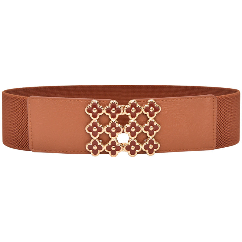 Flower buckle belt waist seal female