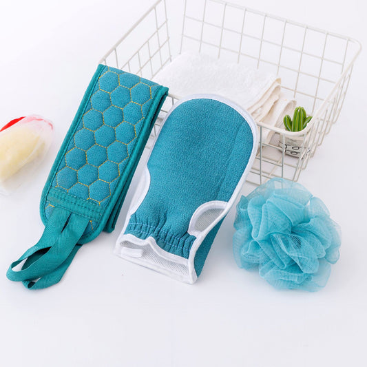 Bath Exfoliating Towel Set