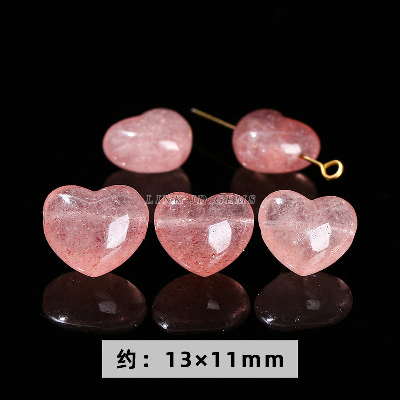 Gray Moonlight Pixiu Red Strawberry Crystal Pendant