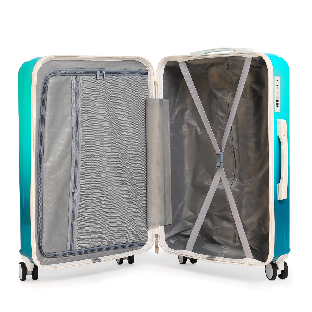 Gradual change color trolley case student large capacity