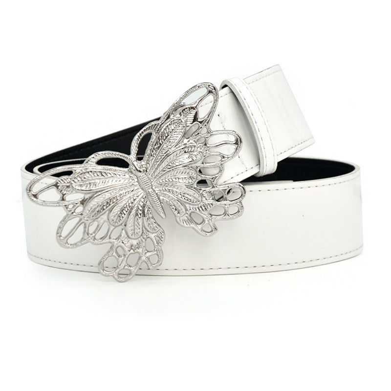 Rhinestone Butterfly Snap Belt