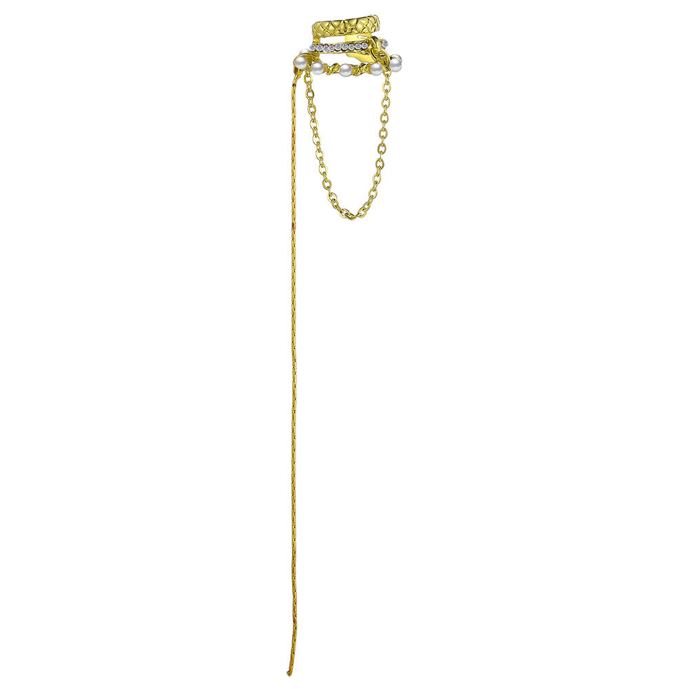 Long Fringe Chain Ear Cuff (Single)