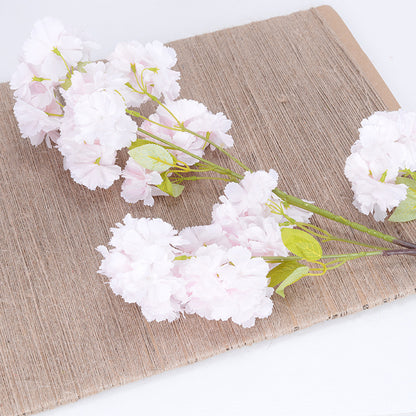 Encrypted 4-pronged 3-pronged cherry blossom tree artificial flowers