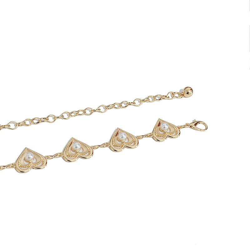 Summer women's belt metal love
