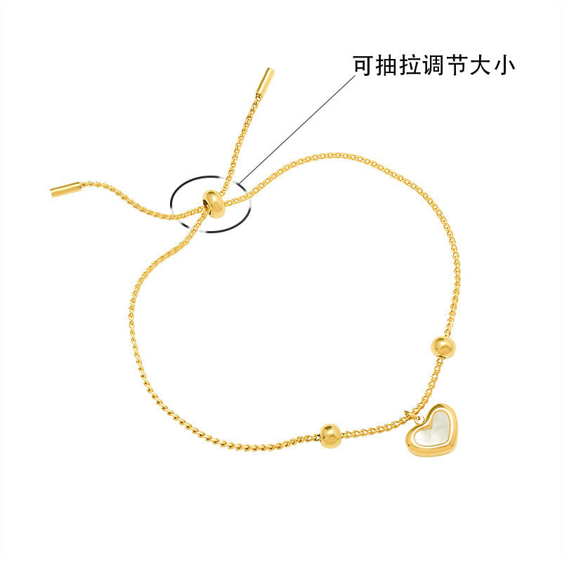 Women's Titanium Steel Adjustable Pull Bracelet (Non-Fading)